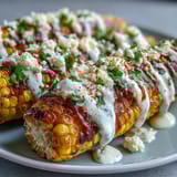 Microwave Elote-Style Corn on the Cob with Cotija cheese, smoky, zesty, and ready in just minutes.