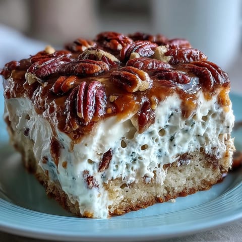 Freshly baked Butter Pecan Tres Leches Cake with moist sponge ready to soak up the sweet milk mixture.