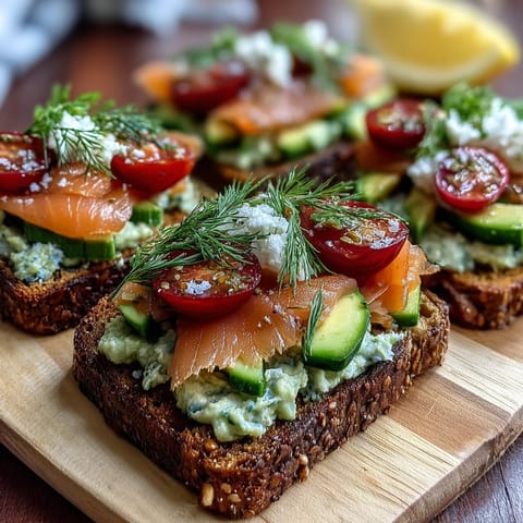 Spring Brunch Avocado Toast Board