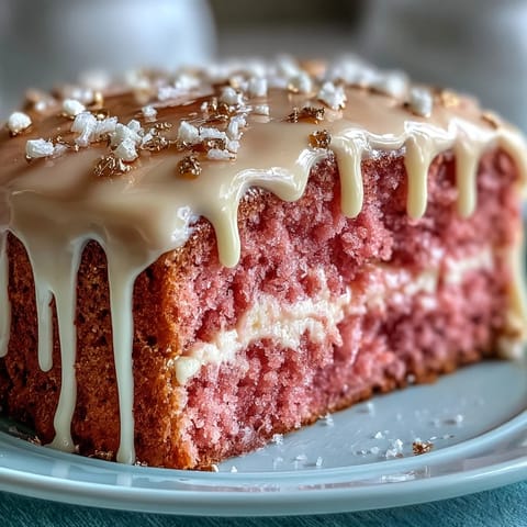 Bridal Shower Rosé Velvet Cake, a beautiful pink dessert with luscious cream cheese frosting.