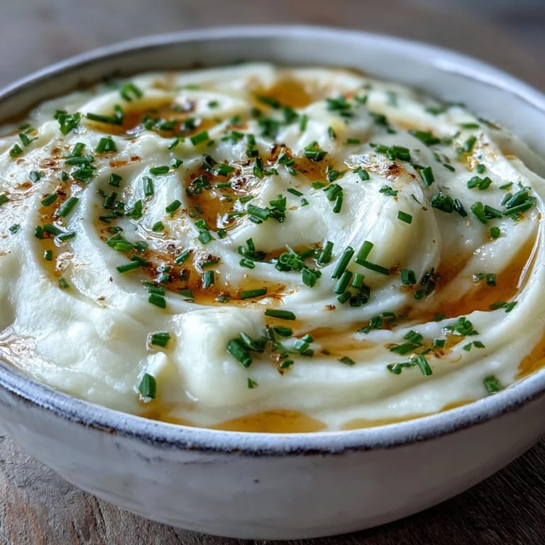 Hearty Cream of Potato Soup served with crusty bread on the side, perfect for a cozy winter dinner.